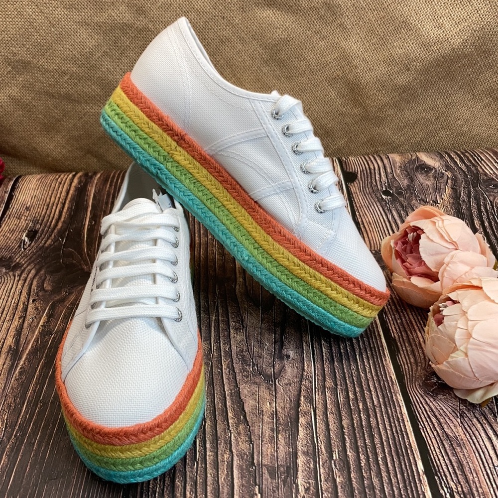 SUPERGA Cotcoloropew Espadrille Sneaker 7M - Picture 7 of 8